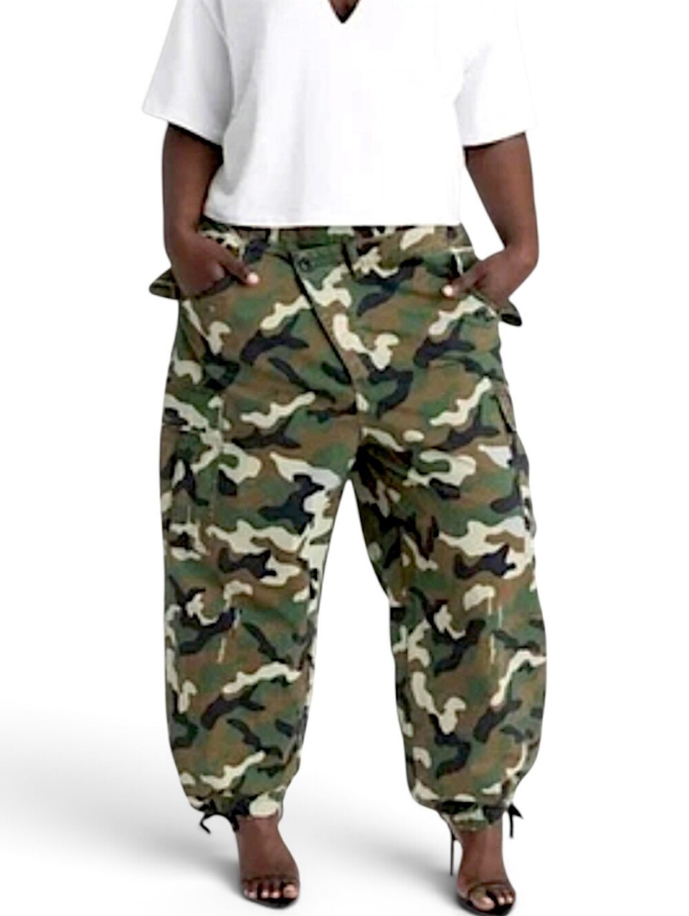 KBB by KAHLANA Women's Mid-Rise Straight Leg 'The Cargo Jogger' 